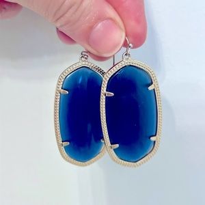 Kendra Scott Navy Cat’s Eye Danielle Earrings
